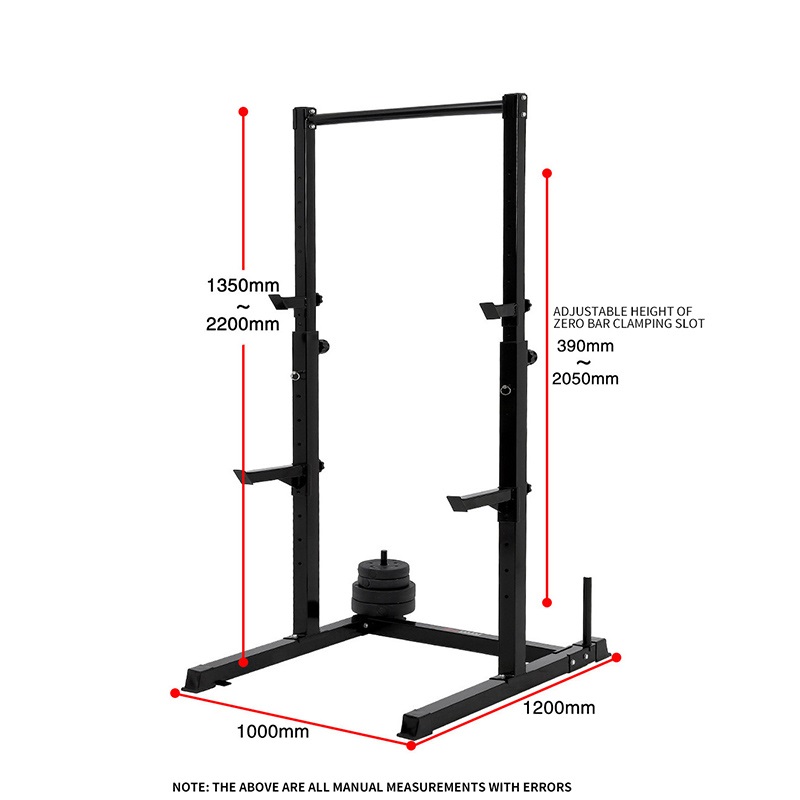 Adjustable Squat Rack Gym Squa - Power Quality Tools 评论和价格