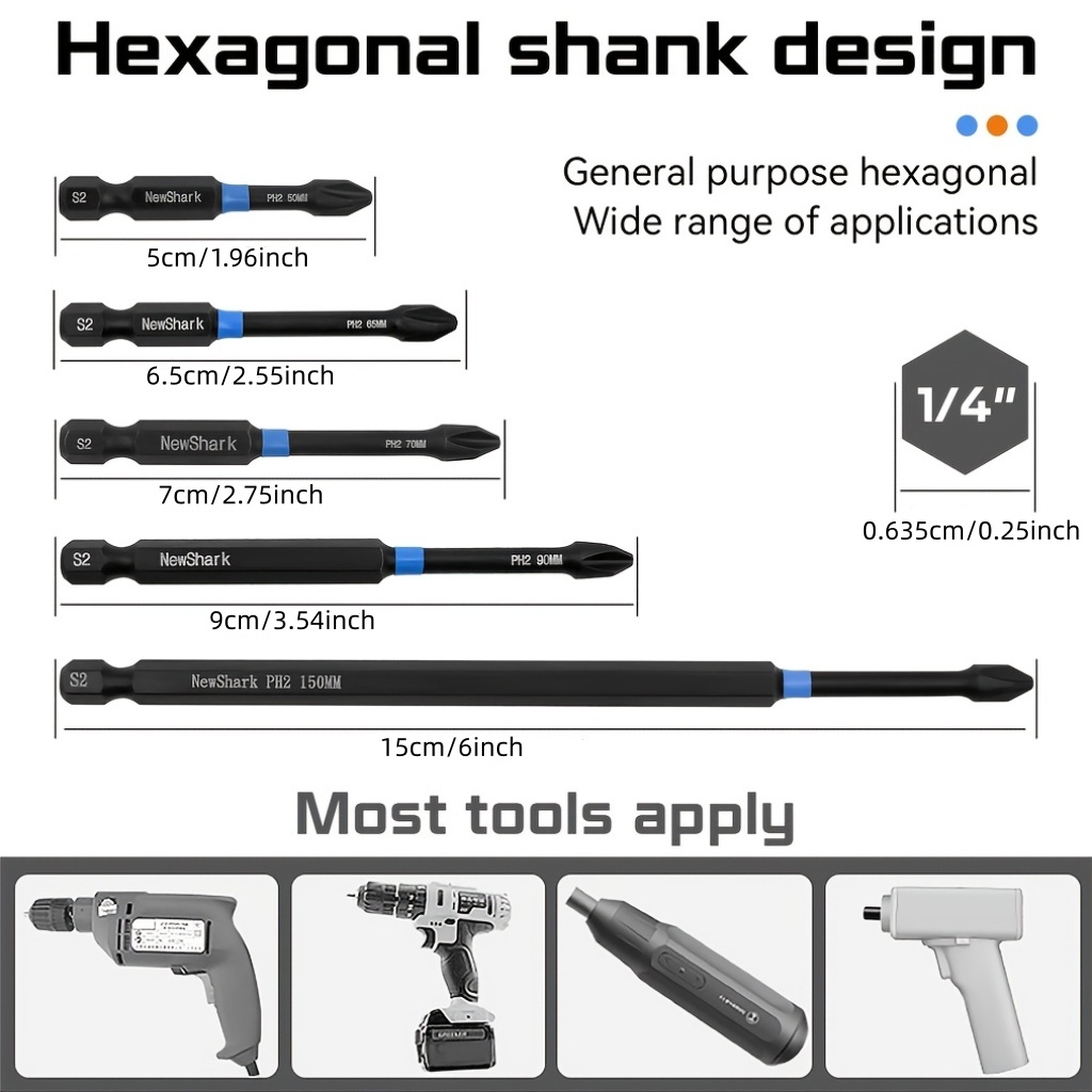 5Pcs Heavy Duty Magnetic Phill - Power Tools For Sale 评论和价格